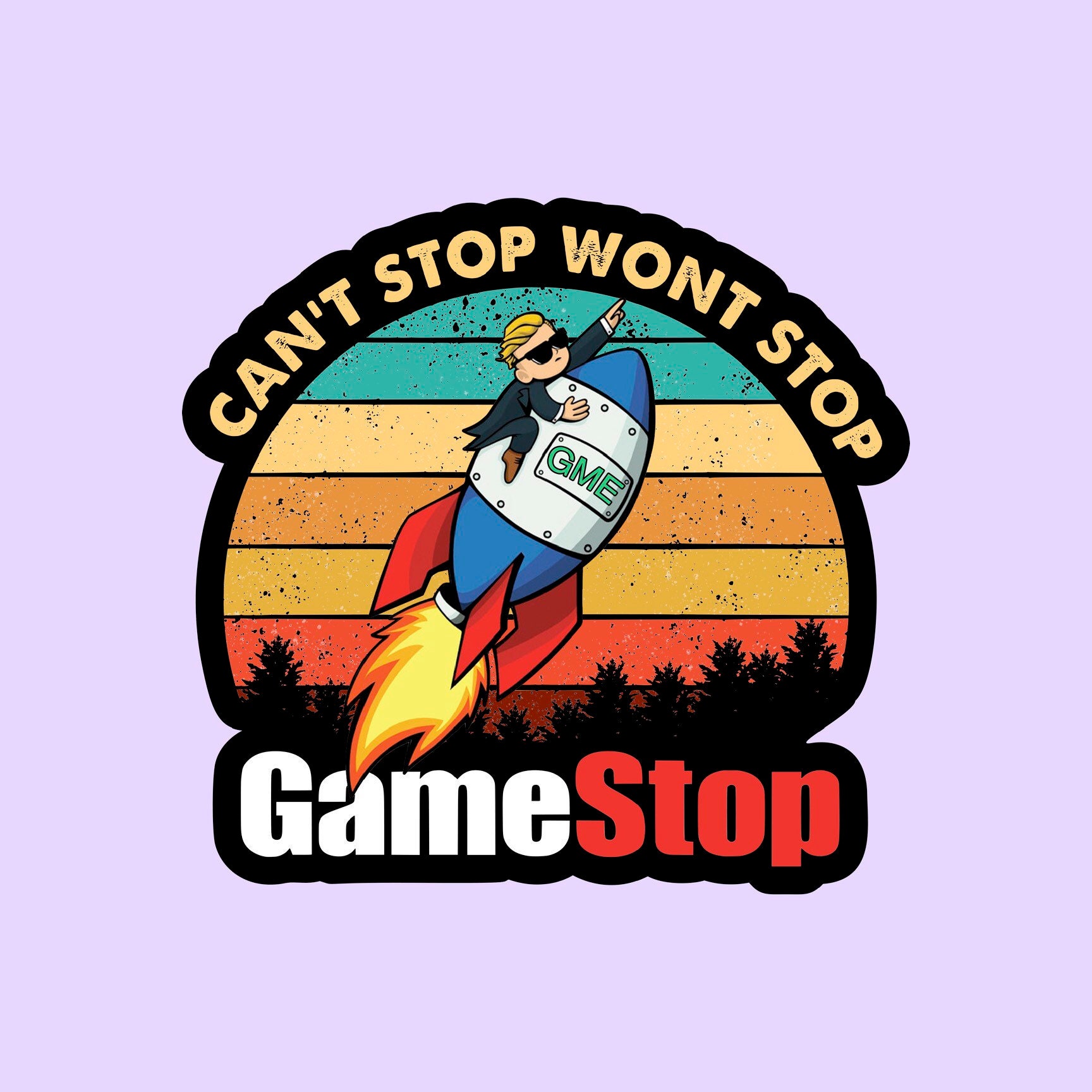 GameStop Sticker GME Gang Stickers GameStonk Stickers Etsy