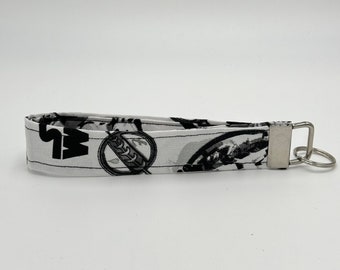 Novelty Keychain Wristlet, Key Fob Lanyard, Retro Keychain, Y2K, Handmade