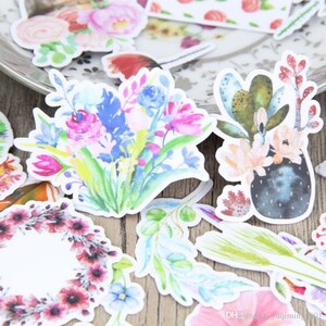 Floral Sticker Pack Set Flowers Mystery Box Surprise Pack Sticker Bomb