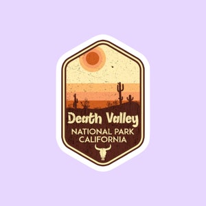 Death Valley National Park Sticker, National Park Badge Stickers, National Park Prints