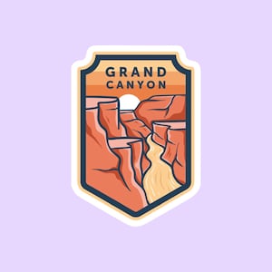 Grand Canyon National Park Sticker, National Park Badge Stickers, National Park Prints