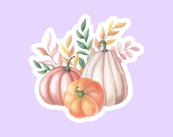 Fall Pumpkin Stickers, Journal Stickers, Planner Stickers, Cute Halloween Stickers, Decorative Stickers