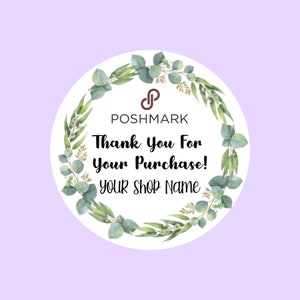 Custom Thank You Stickers, Poshmark Stickers, Packaging Stickers, Logo Stickers