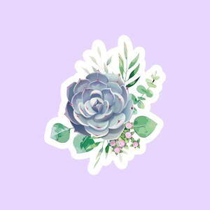 Succulent Sticker, Cacti Stickers, Die Cut Sticker, Floral Stickers, Aesthetic Stickers, Scrapbook Stickers
