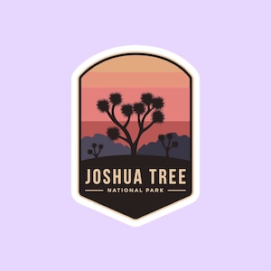 Joshua Tree National Park Sticker, National Park Badge Stickers, National Park Prints