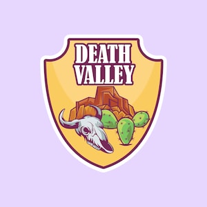 Death Valley National Park Sticker, National Park Badge Stickers, National Park Prints