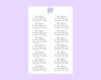 Aangepaste adreslabels, retouradresstickers, gepersonaliseerde adreslabels, retourmailingstickers, enveloplabels