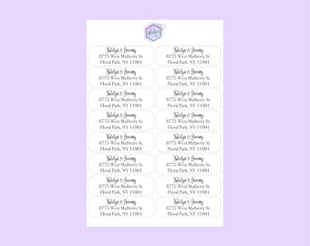 Aangepaste adreslabels, retouradresstickers, gepersonaliseerde adreslabels, retourmailingstickers, enveloplabels