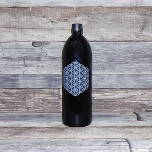 Omenluck Olivenöl-Spenderflasche Aus Glas | Grün, Mit Deckel | Ca. 9x18 Cm | Praktisch Für Küche & Tisch