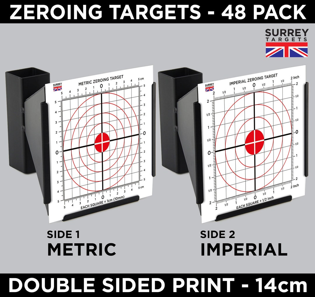 ZEROING TARGETS Metric Imperial Air Rifle Pistol Scope Sights Etsy UK