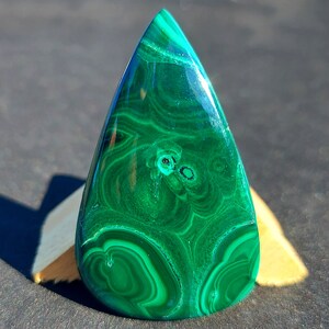 Cabochon di pietra preziosa di malachite naturale, pietra preziosa rara, cabochon di pietra preziosa di malachite verde naturale 50x30x5MM, 89 Carat