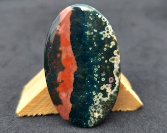 Cabochon di diaspro naturale dell'oceano, diaspro oceanico di alta qualità, cabochon lucidato su entrambi i lati, pietra preziosa semi preziosa per la creazione di gioielli