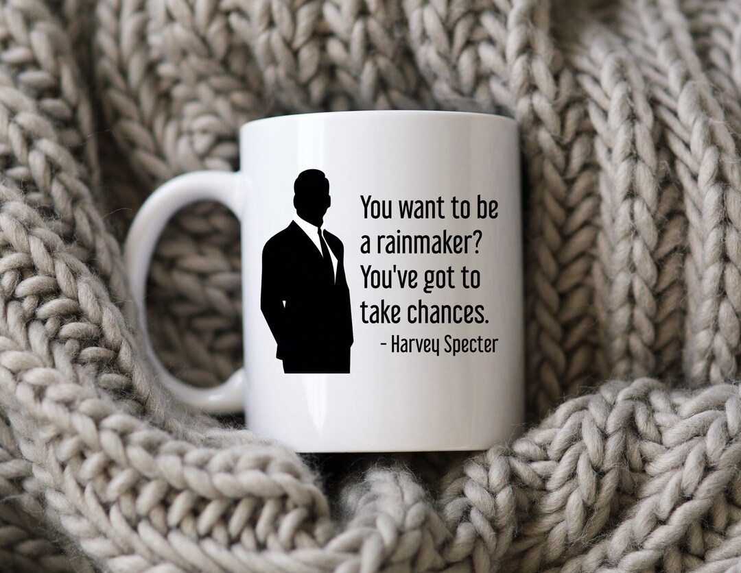 Harvey Specter Quote Mug Suits Fan Coffee Cup Lawyer Gift for Attorney