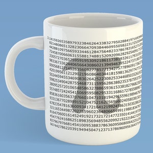 Pi Mug | Coffee Mug Gift for Math Teachers | Math Geek Mug | Happy Pi Day