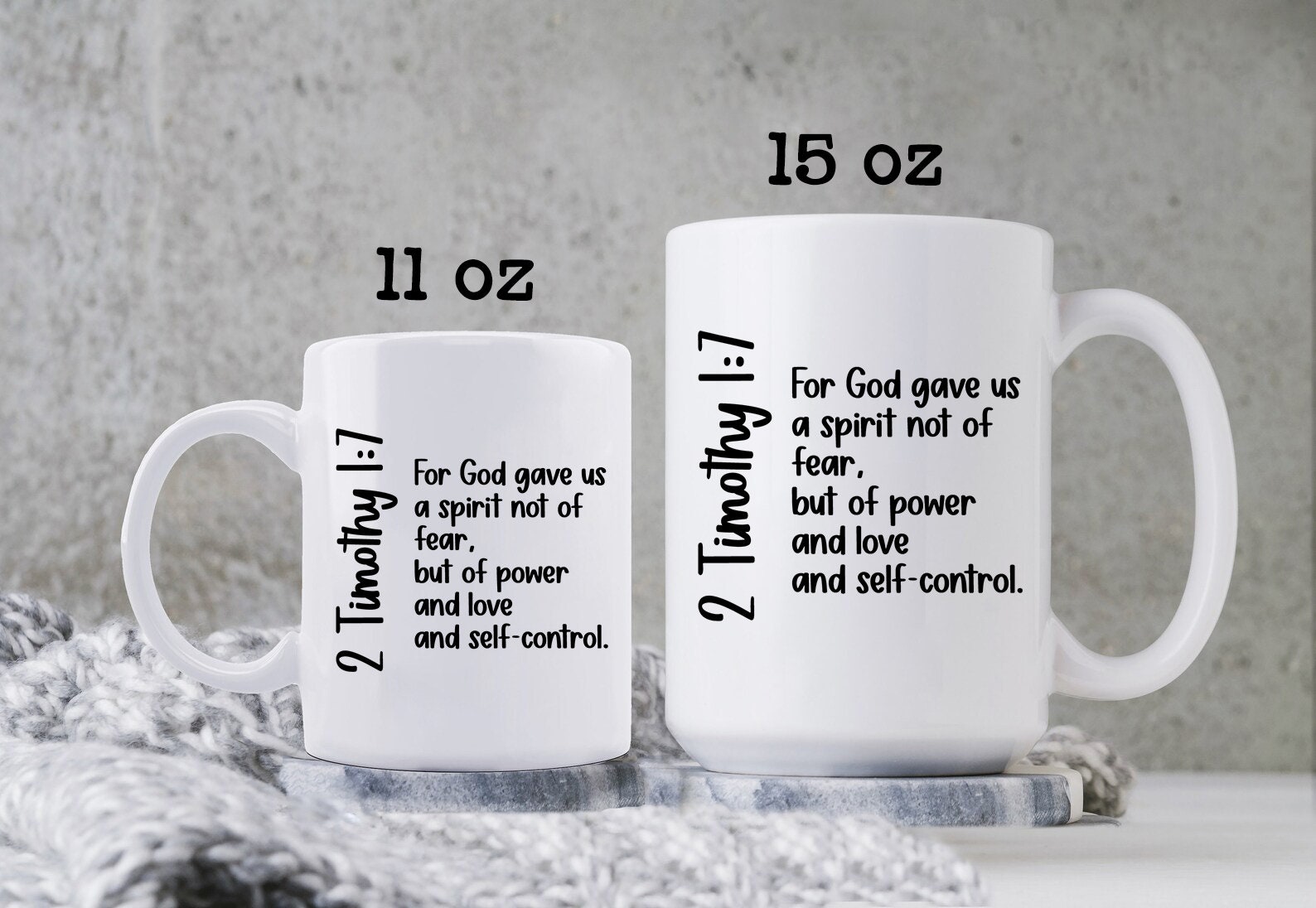 2 Timothy 1:7 Mug  Christian Bible Verse Coffee Cup, Faith Scripture Mug,  Religious Gift, Inspirational Christian Mug - Etsy