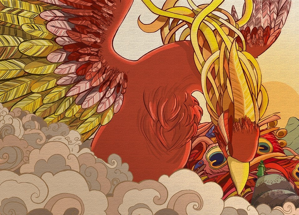 Affiche Estampe Le Grand Fenghuang