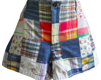 Polo Ralph Lauren - Short en patchwork de madras en mélange de coton avec poches zippées - France 8