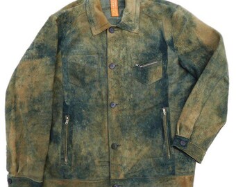 Vintage John Ashford Outdoors Leather Jacket M 90s Quilt Lined Black Zip Etsy India
