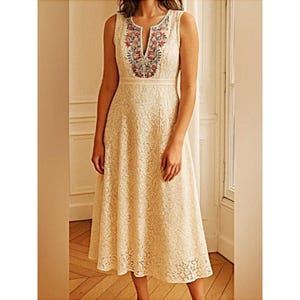 sundance embroidered dress ZIMMERMANN Sundance Embroidered Tunic Dress | Ivory