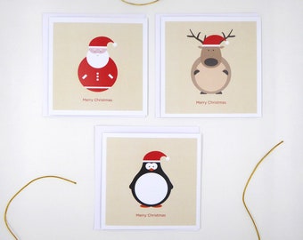 Pack de 3 cartes Noël