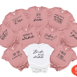 Wine Bachelorette Party Shirts, Bachelorette Party Shirts, Bride Babe Shirt, Bride Shirt, Team Bride Shirt, Bridesmaid Party Shirt