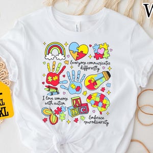 Autism Awareness T-Shirt: Puzzle Piece Neurodiversity Inclusion Tee