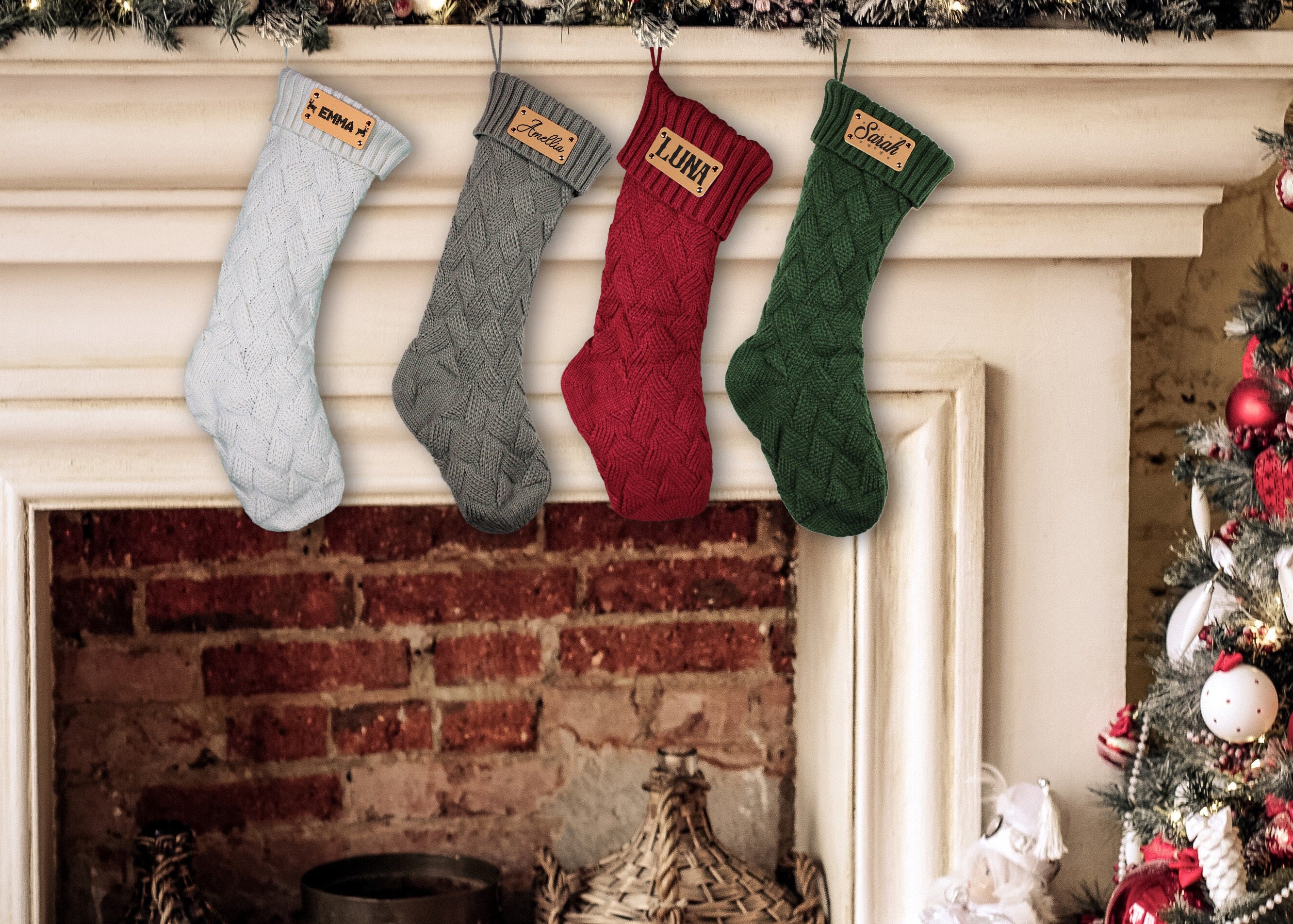 2023 Personalized Family Christmas Stockings ,personalized Engraved