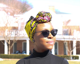 African Map Black Design Ankara Head Wraps per le donne Ankara testa avvolge tessuto stampa africana sciarpe africane qualità turbanti africani testa wrap spiaggia coprire up Ankara vestito sciarpa