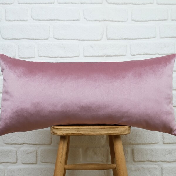 Pink Lumbar Pillow Etsy