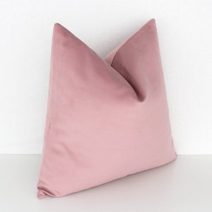 Blush Pink Throw Pillow Cover Light Pink Pillow Pink Velvet Etsy