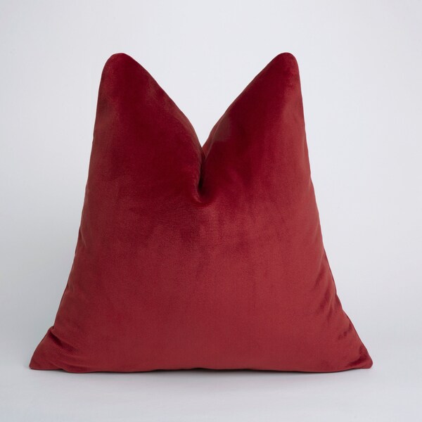 Red Velvet Cushion Etsy