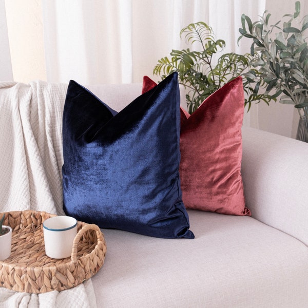 Royal Blue Pillow Etsy