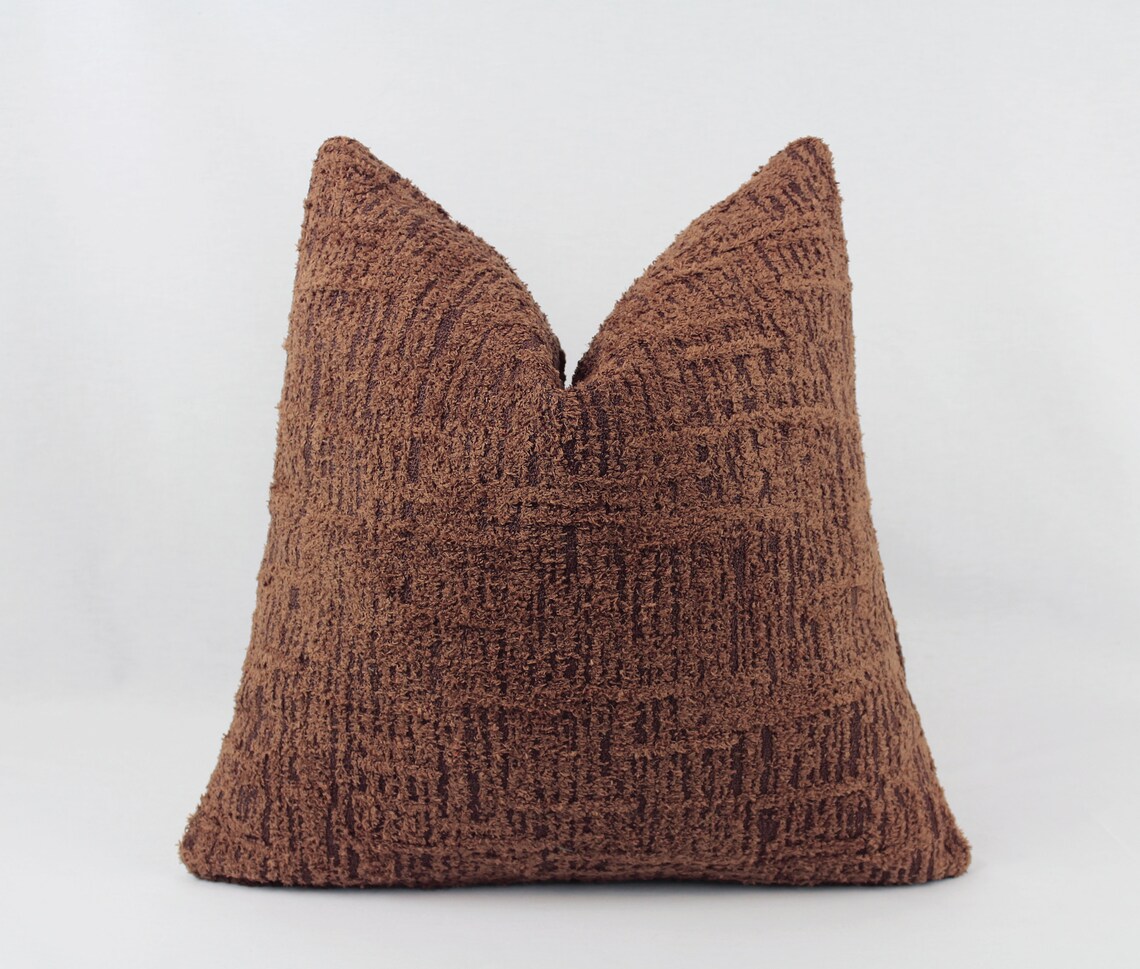 Terracotta Pillow Cover Terracotta Pillow Case Brown Cushion Etsy