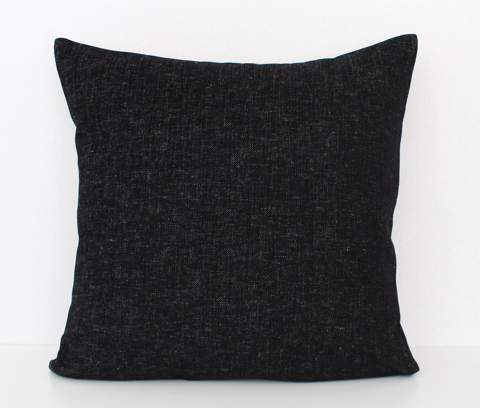 Black Pillow Cover Black Pillow 20x20 Pillow Cover 25x25 Etsy