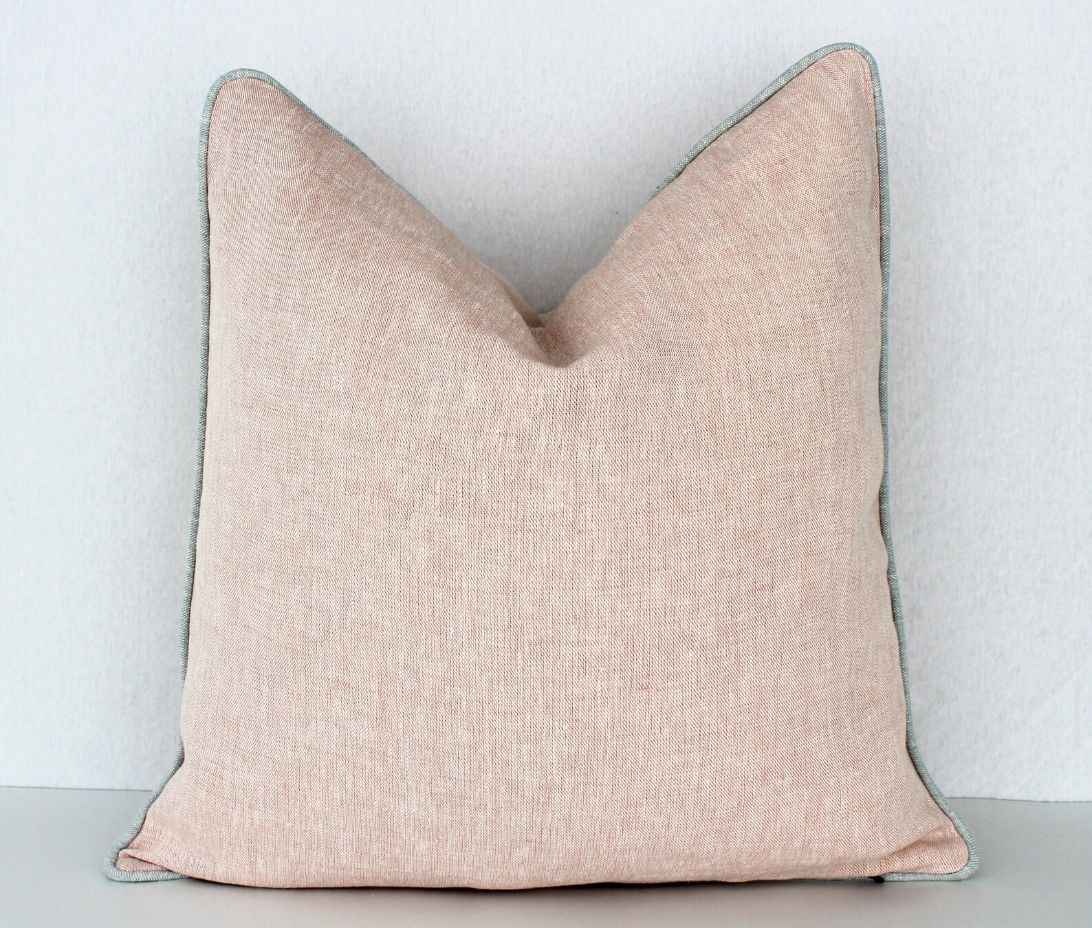 Blush Pillow Cover Blush Throw Pillow 100 Linen Pale Blush Etsy