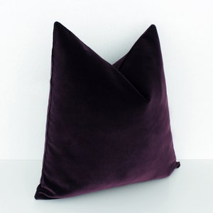 Dark Purple Velvet Throw Pillow Pillow Dark Purple Velvet Throw Pillow Pillow