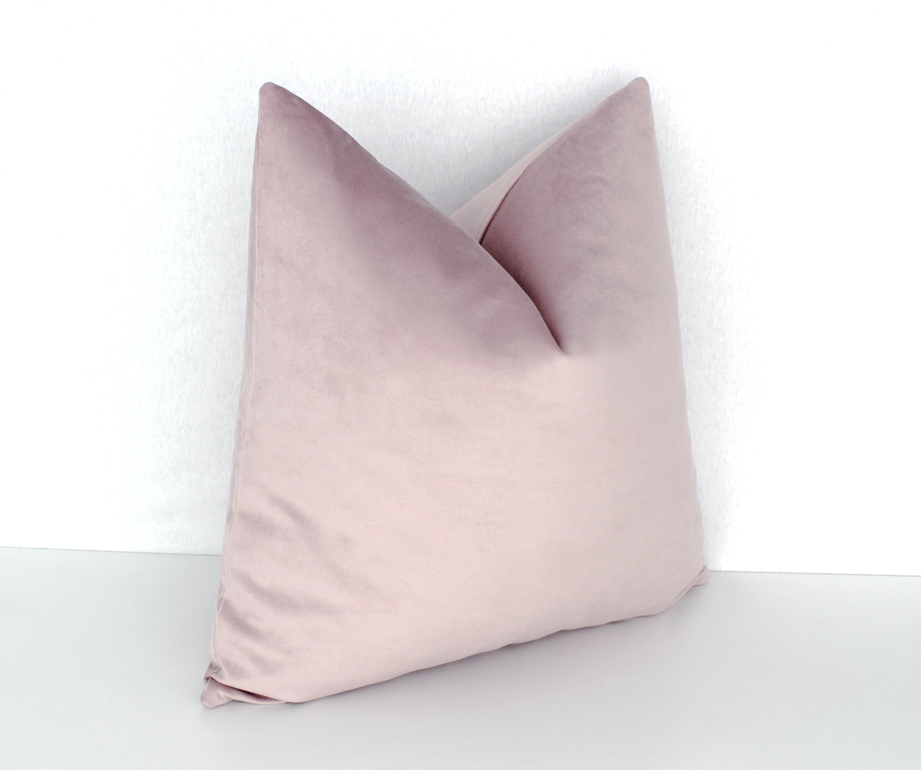light pink throw pillow