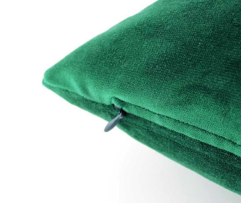 Emerald Velvet Throw Pillow Cover Emerald Green Cushion Dark Etsy