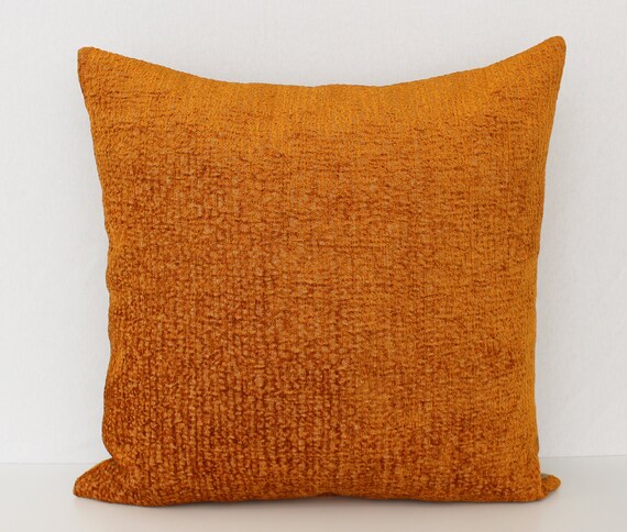 rust colored pillows