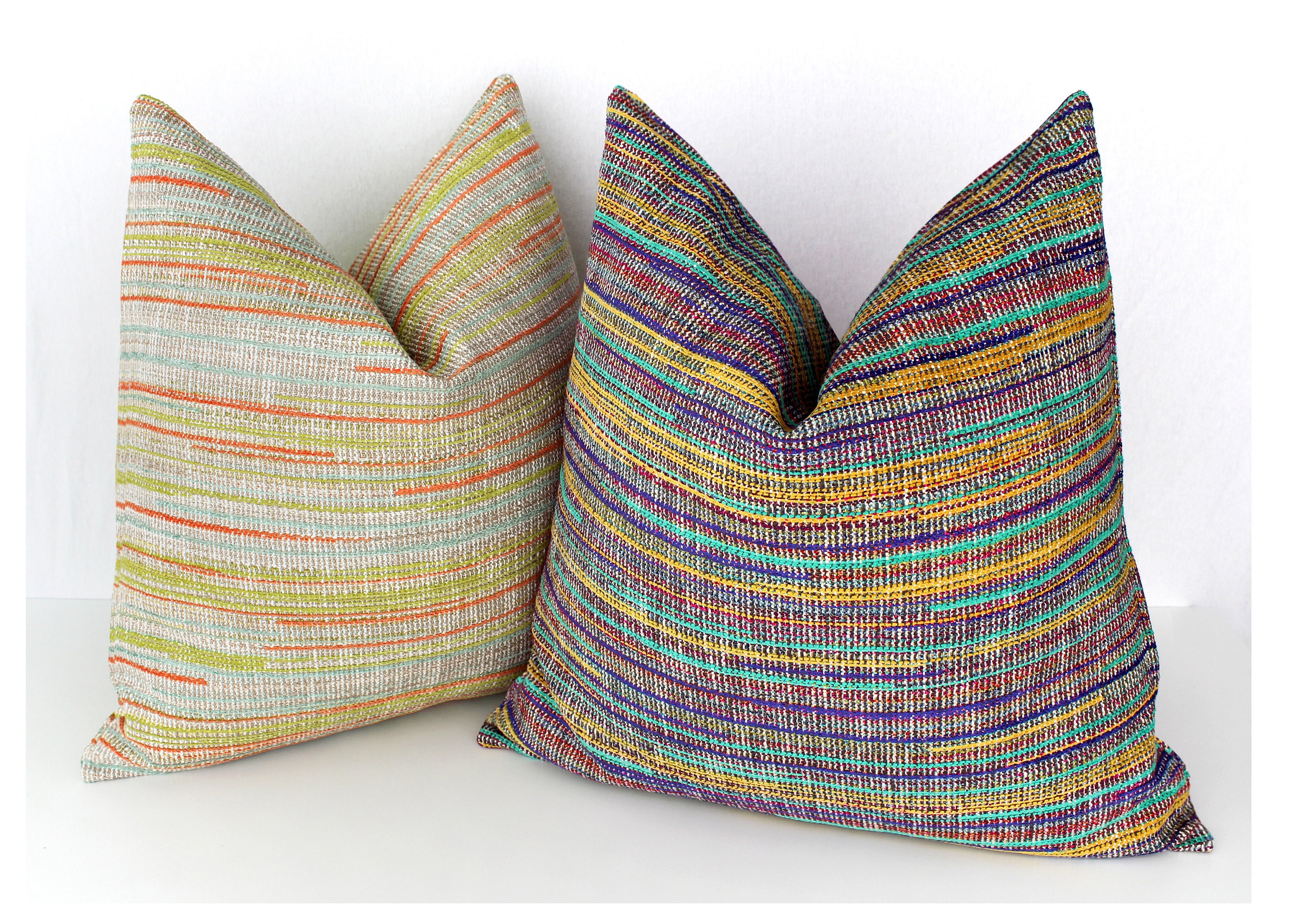 colorful boho throw pillows