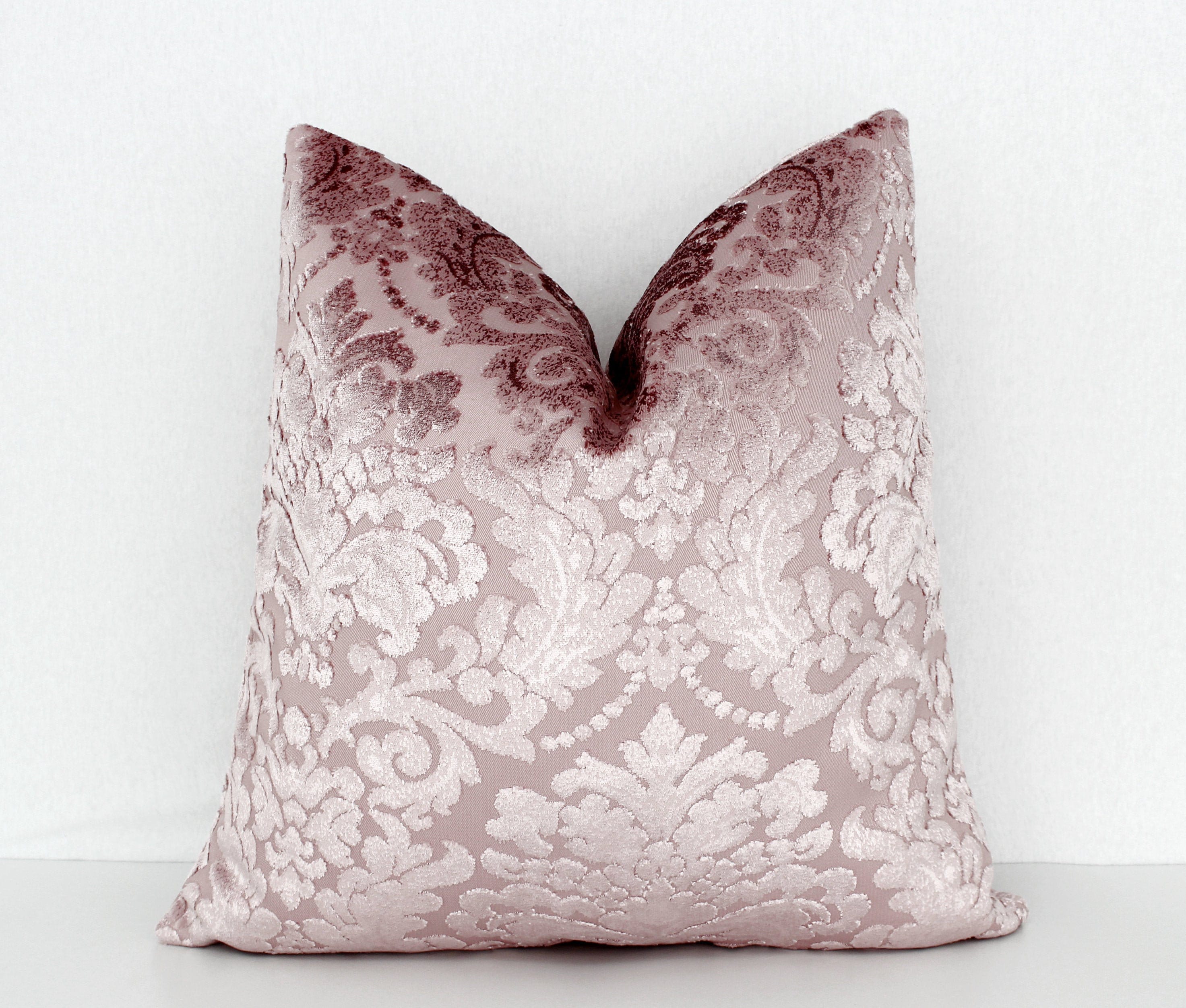 Blush Pink Throw Pillow Cover Light Pink Pillow Quadrille Etsy