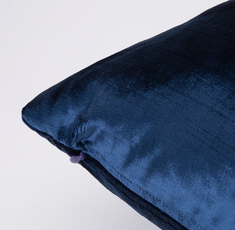 Royal Blue Pillow Cover Navy Blue Pillow Cover Iridescent Etsy
