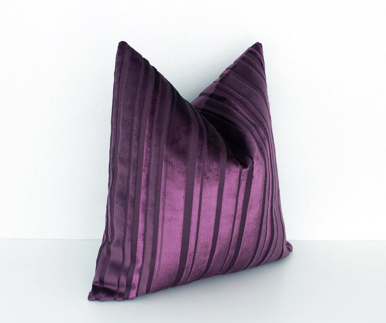 Iridescent Purple Velvet Pillow Cover Purple Velvet Cushion Etsy