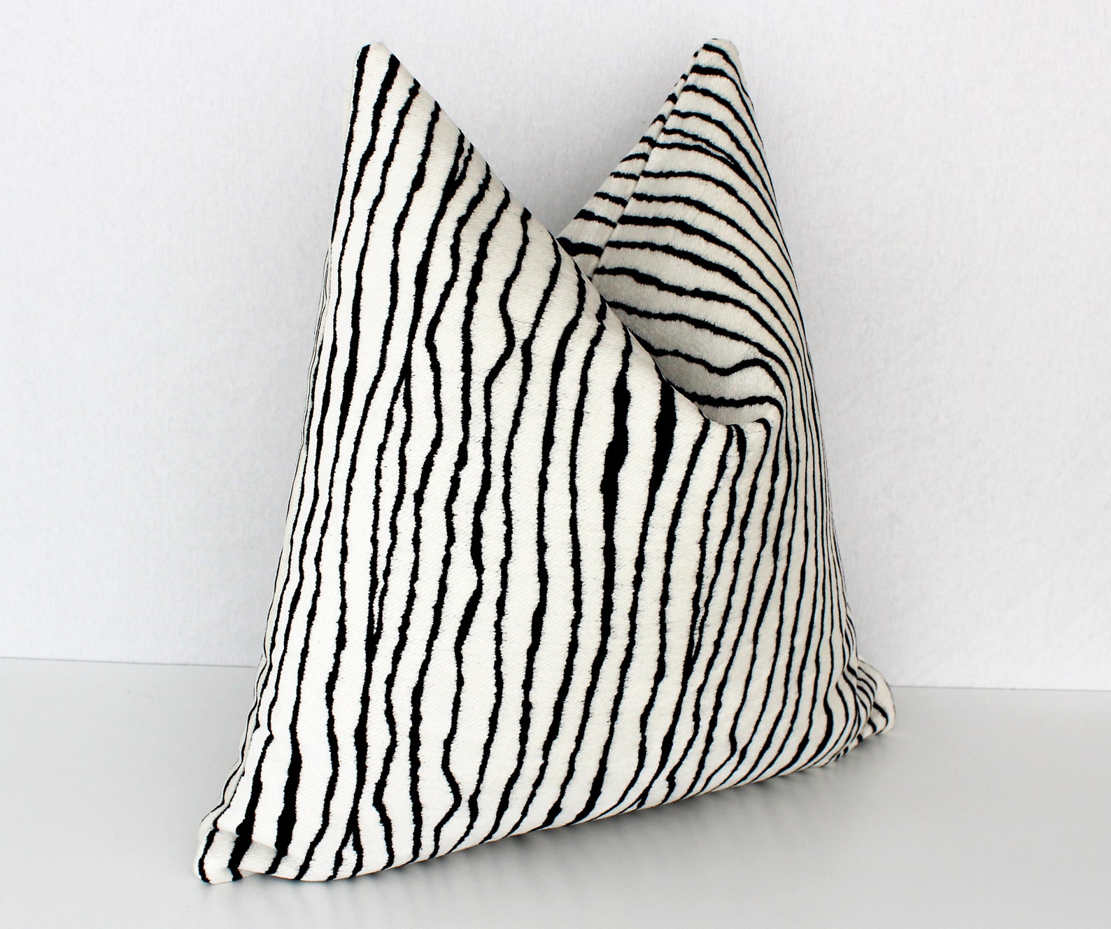 Zebra Throw Pillow Case 12x12 Pillow Cover Zebra Print Etsy
