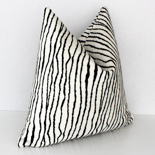 Zebra Throw Pillow Case 12x12 Pillow Cover Zebra Print Etsy