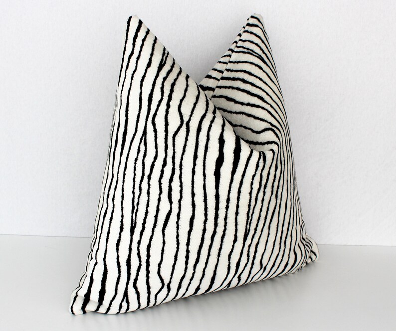 Zebra Throw Pillow Case 12x12 Pillow Cover Zebra Print Etsy