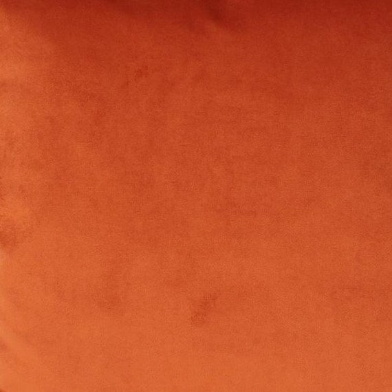 Burnt Orange Velvet Upholstery Fabric Tangerine Velvet - Etsy