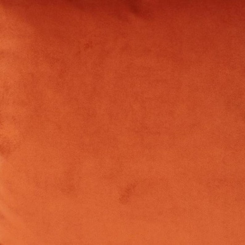 Burnt Orange Velvet Upholstery Fabric Tangerine Velvet Etsy