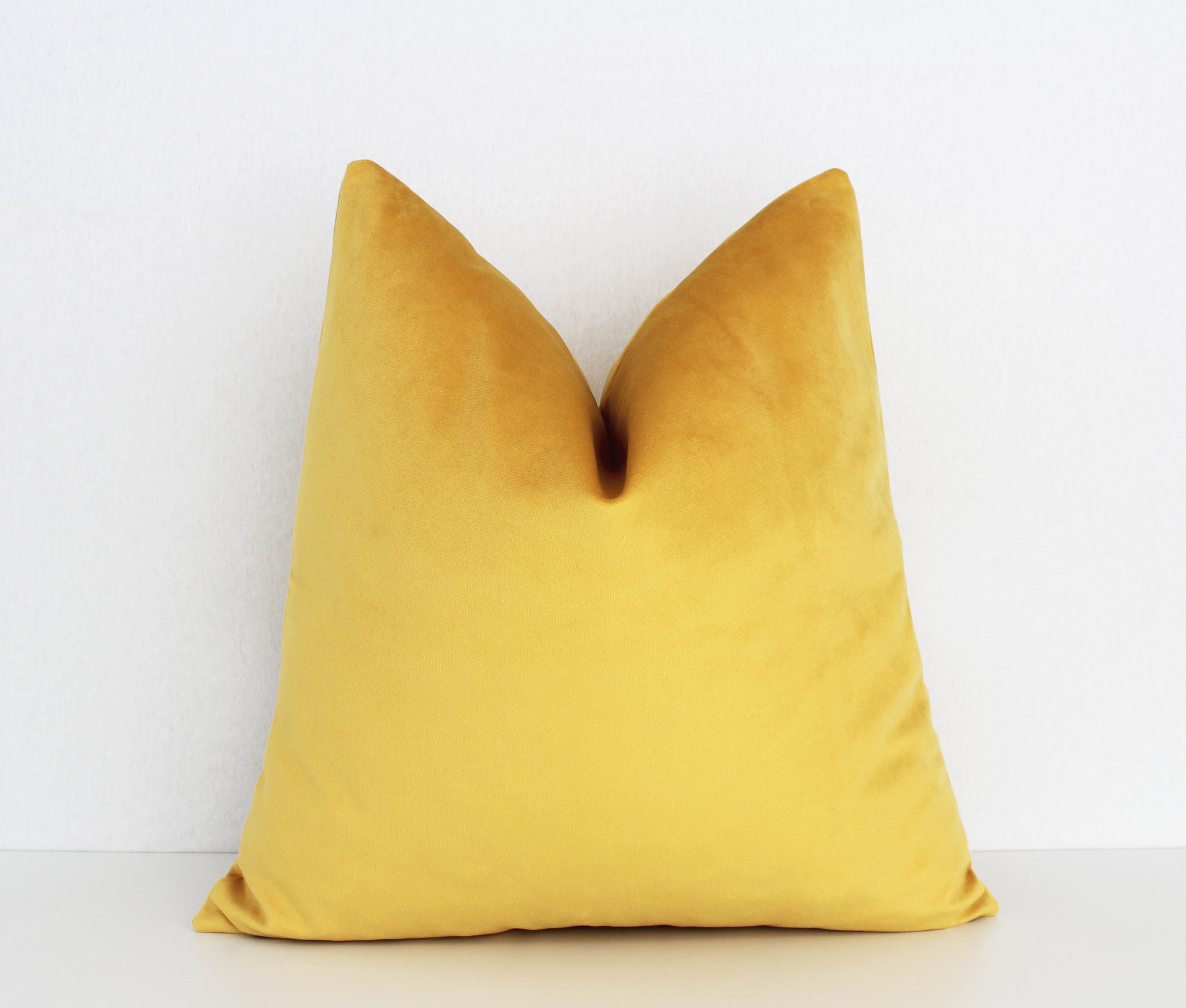 Yellow Velvet Pillow Cover Pillow Cover Fall Mustard Pillow Etsy