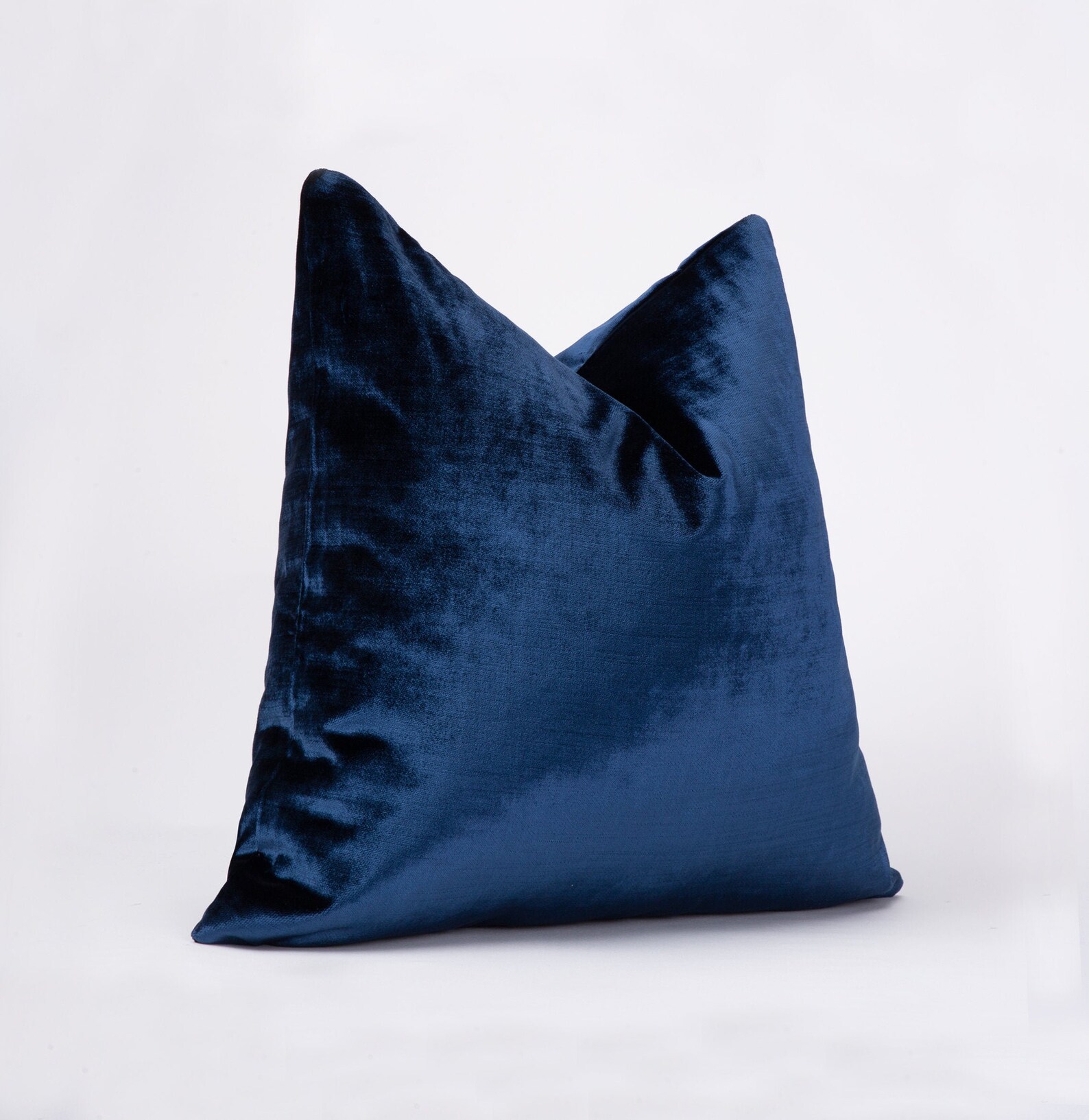 Royal Blue Pillow Cover Navy Blue Pillow Cover Iridescent Etsy